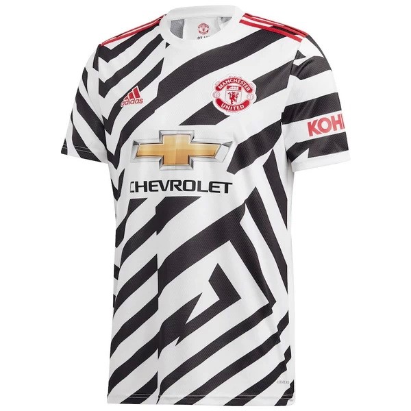 Camiseta Manchester United Replica Tercera Ropa 2020/21 Blanco